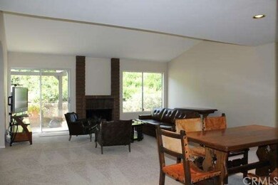 Living/dining combo with gas/wood burning fireplac