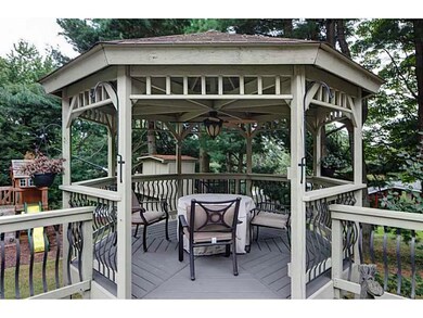 Exterior Back. Gazebo