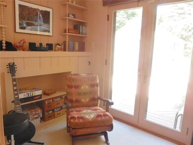 Den or Music Room Doors to Rear Deck and Pool Area