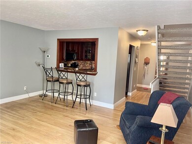 Kitchen Break fast bar open to Living area