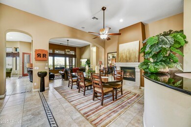 Formal Dining with fireplace