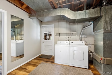 Laundry room with garage access.
