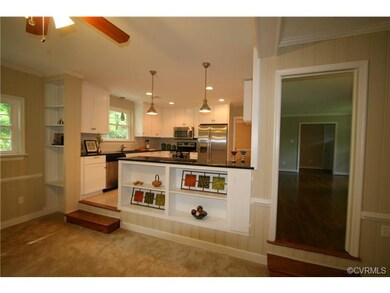View from Family Room into the kitchen. The house 