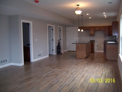 View into Dining Room & Kitchen