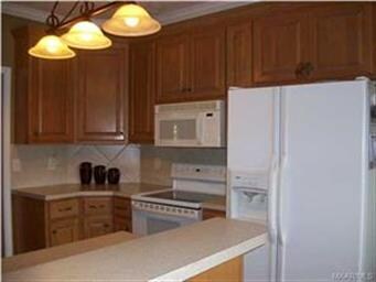 Great kitchen layout with hard tile and designer b