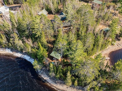 Drone / aerial view of a nearby body of water