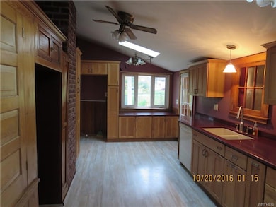 Looking at the kitchen from the morning room