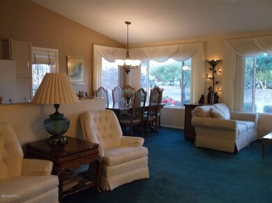 Living Room into Dining Room & Kitchen!