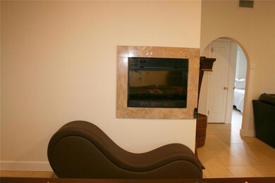 Electric fireplace in Living room