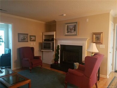 Great room with hardwoods and  fireplace
