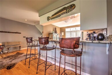 Granite topped bar...