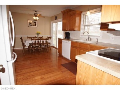 Kitchen as seen from back door