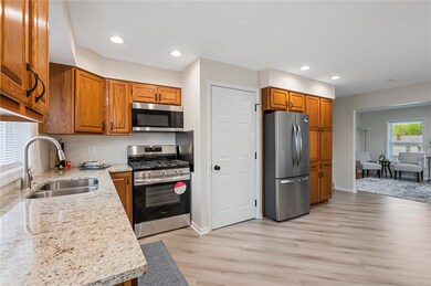 Kitchen provides plenty of cabinet space