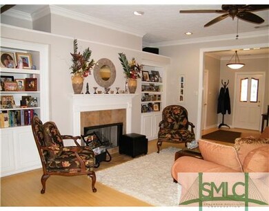 Living Room. Built-in Bookshelves