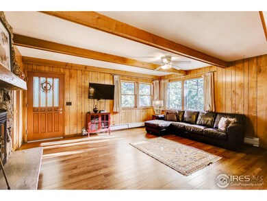 Rustic cabin feeling living room