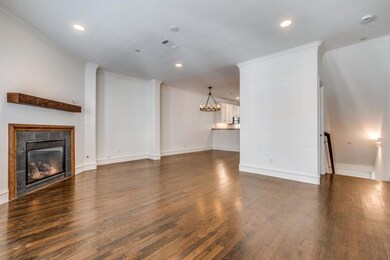 Living room overlooking dining & kitchen