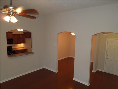 View from the back stairs to the great room area.