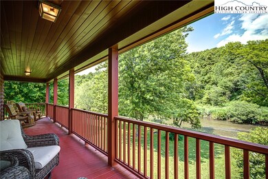 Enjoy the sounds of the river from your covered po