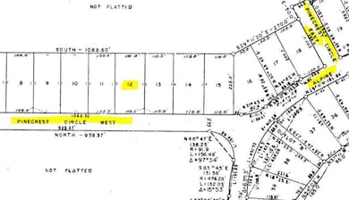 Lot 12 plat map of lot
