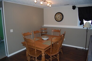 Looking from dining area to family room