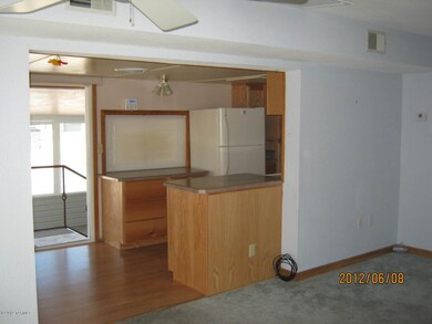 Porch,kitchen from living room