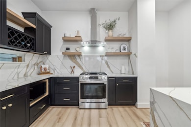 The heart of the home—featuring black cabinetry, a