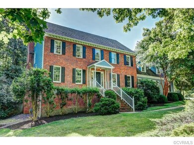 The brick front house sits up on the lot for great