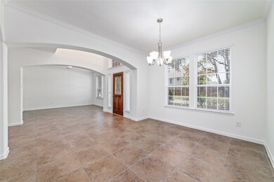 Reverse view of the formal dining room looking tow