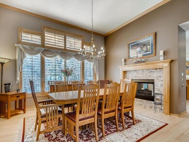 Formal dining room perfect for entertaining with c