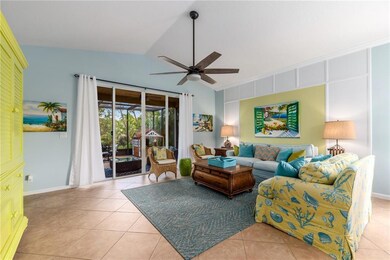 Family room off of open kitchen