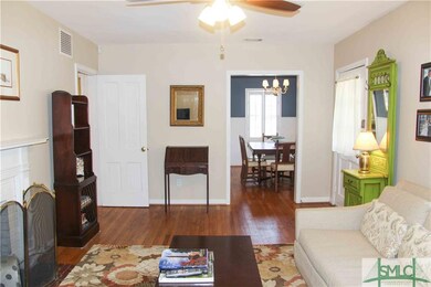 View of the living room into the formal dining roo