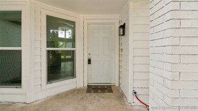 Nice covered entryway