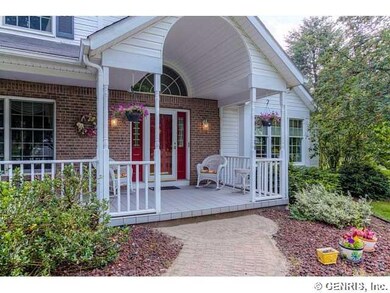 Exterior Front. COVERED FRONT PORCH TO CHAT WITH N