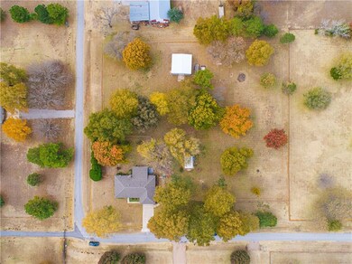Aerial view of home. Look at those trees!