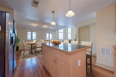Kitchen with island