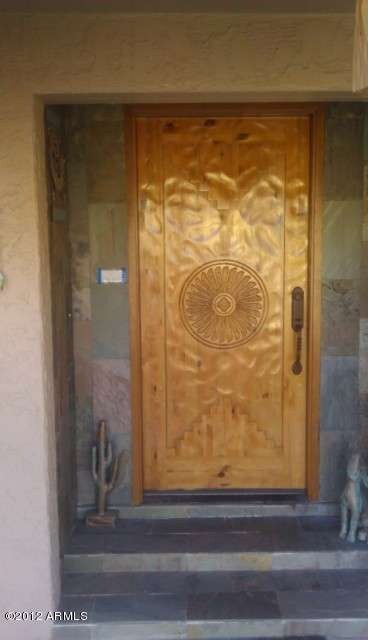 Custom Front Door and Foyer