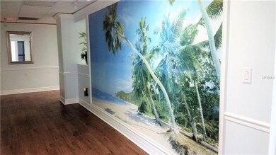 First floor entry into the building from the walkw