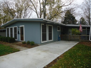 New concrete driveway