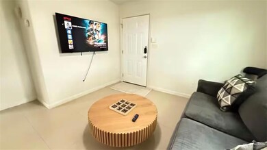 Living room with baseboards