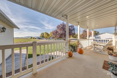 View of covered porch
