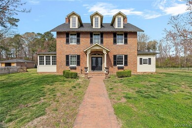 Brick walkway to front porch