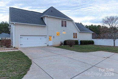 Two car garage with extra parking