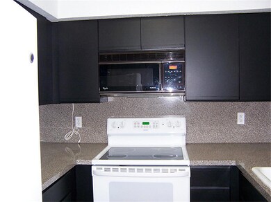 Smooth top electric range and oven.  Built in micr