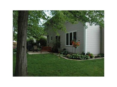 Exterior Back. Shaded patio.
