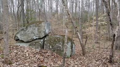 Several Large outcroppings near the highest points