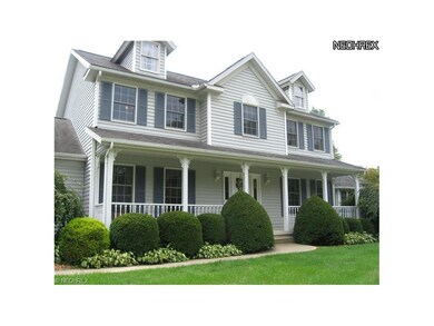 Inviting front porch welcomes family and friends.