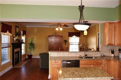 Open floor plan provides a great flow from kitchen