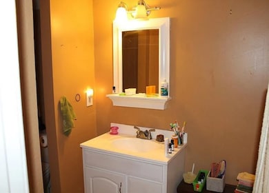 Bathroom featuring vanity