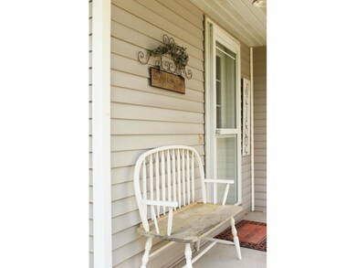 Porch overlooking the front yard.