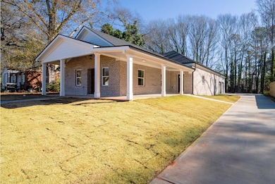 View of front of home with a front yard